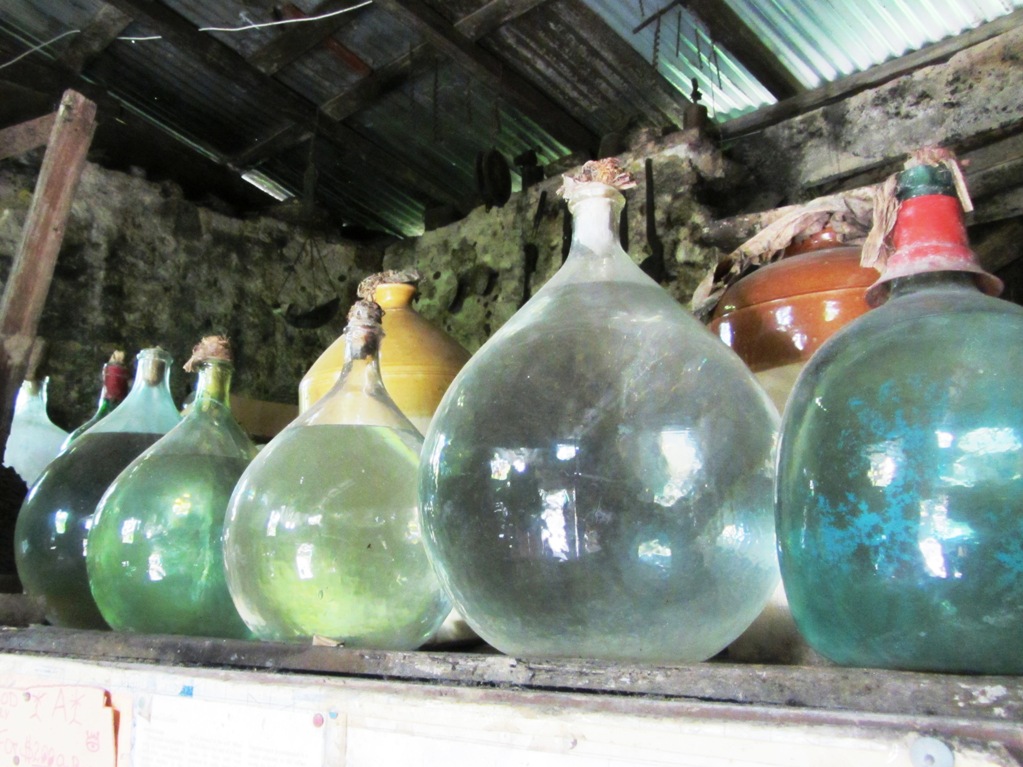 Photo of rum bottles