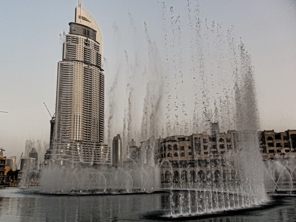 Need a shower? The Dubai fountain might not be the place