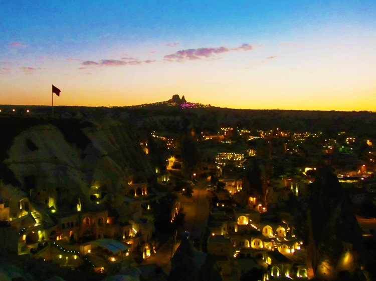 We are close to the sunset of our time in Cappadocia, Turkey