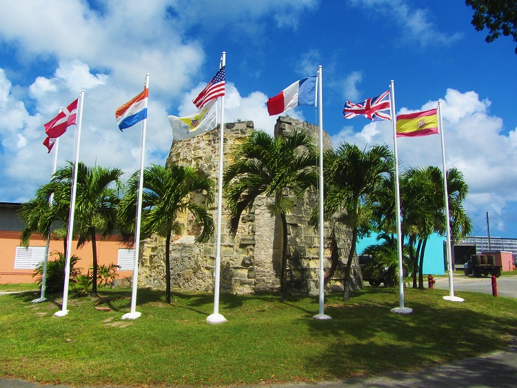 These flags mean you are at the begining of a Cruzan rum tour