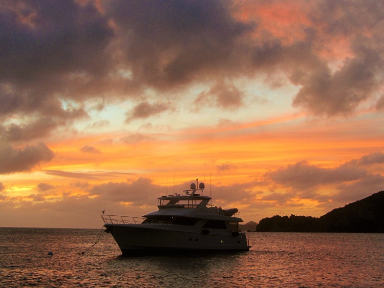 Once again the Virgin Islands have produced a spectacular sunset
