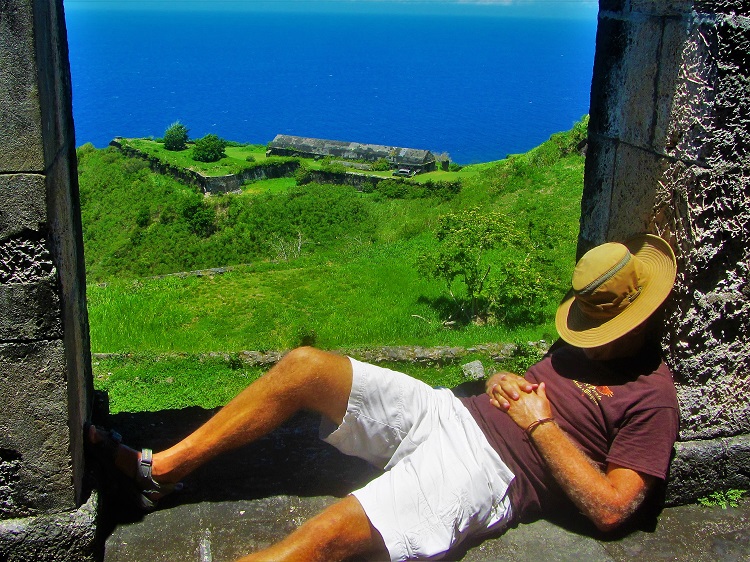 You caught me napping at Brimstone Hill on St Kitts
