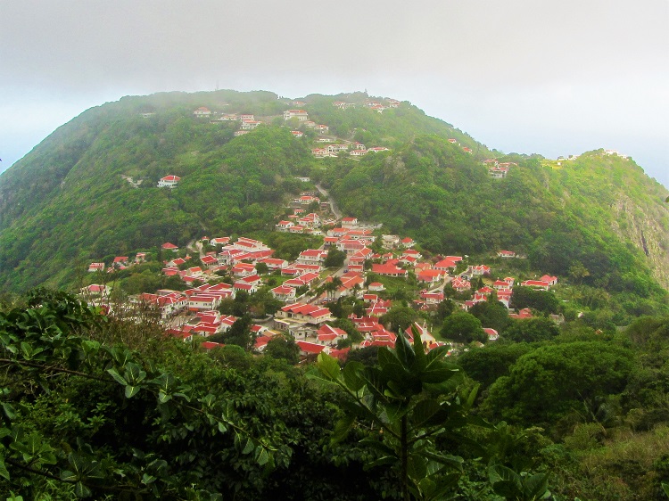 Can you find a more perfect setting for a town than Saba?