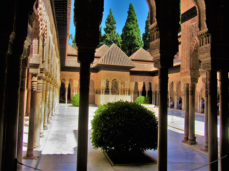 Alhambra is full of courtyards and gardens