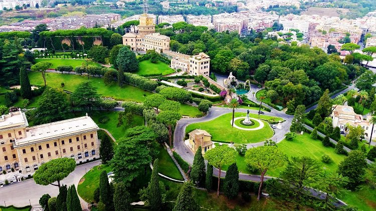 The Vatican City gardens are the focus of the POTD