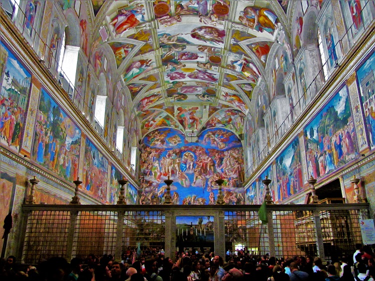I must admit my image of the Sistine Chapel was not accurate