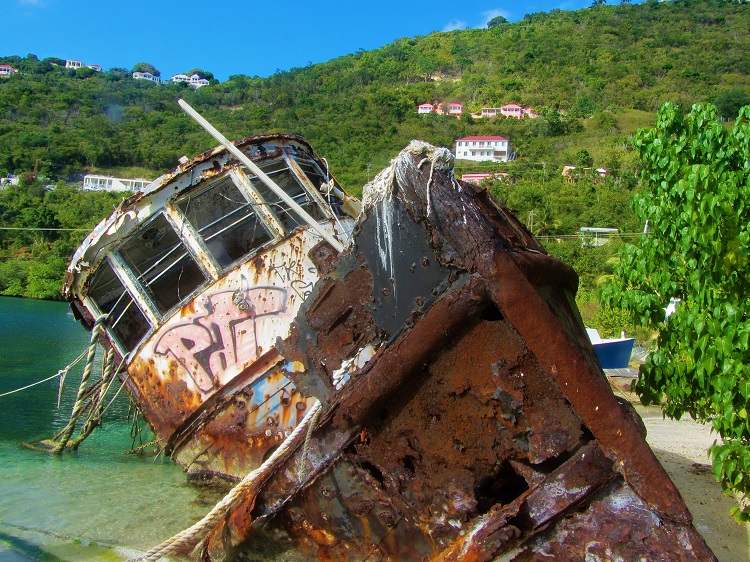 Ship wrecks in the BVI