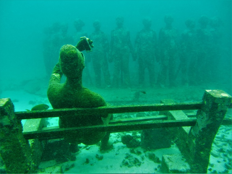 My favorite underwater sculpture in Grenada