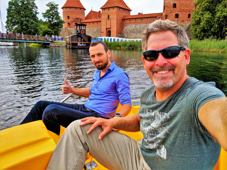 Boating around Trakai Island Castle is an experience not to be missed