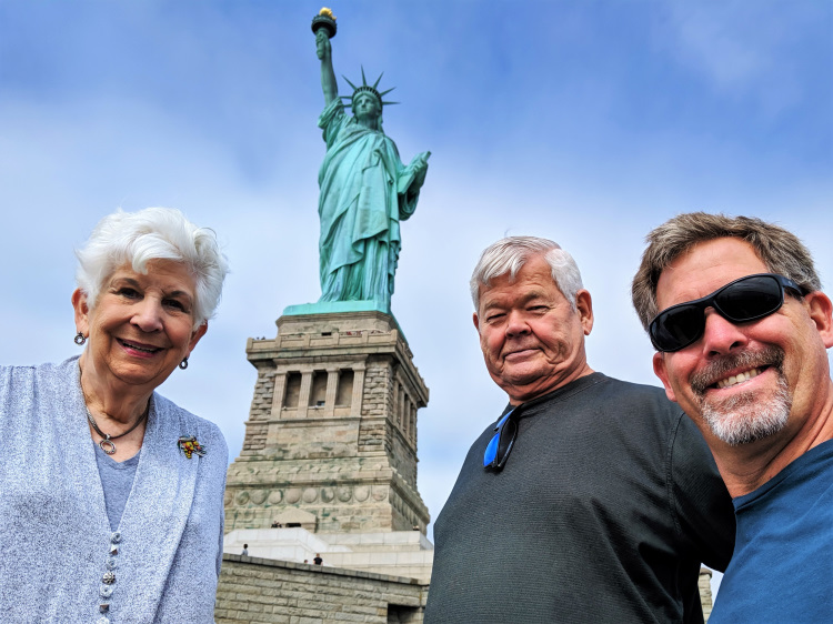 Lady Liberty was the first thing immigrants saw on the way to Ellis Island