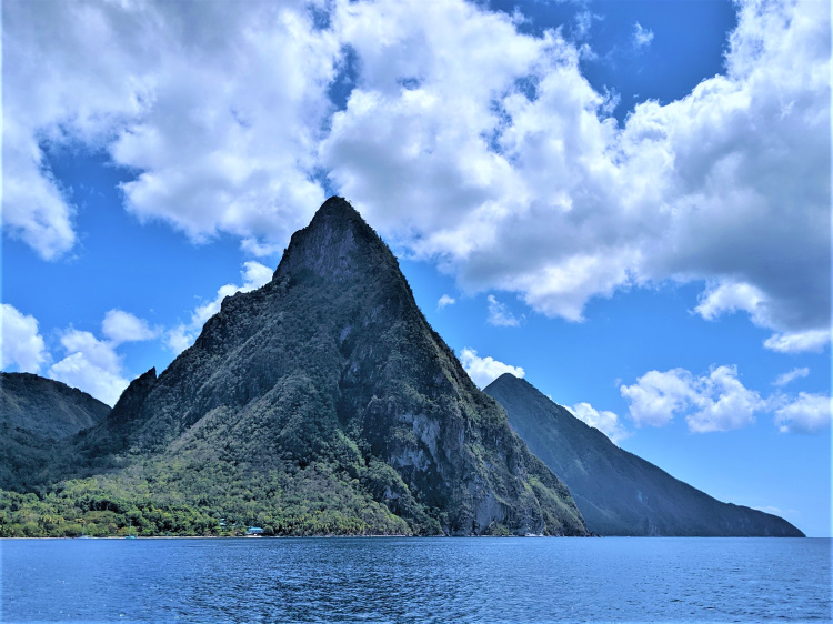 My favorite anchorage in St Lucia is now between the Pitons