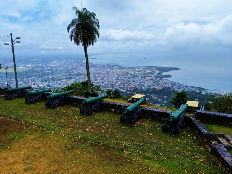 On the hill over looking Port of Spain you will find Fort George