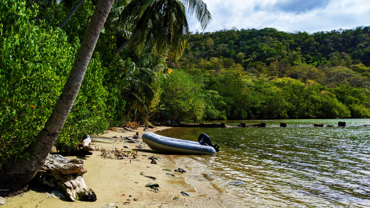 Monos Island is another anchorage in Trinidad